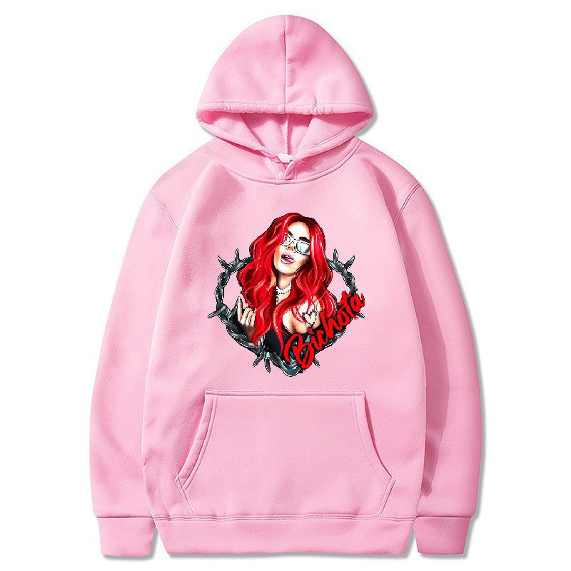 Women’s hoodie with artistic graphic print and cozy fit Chic & Stil