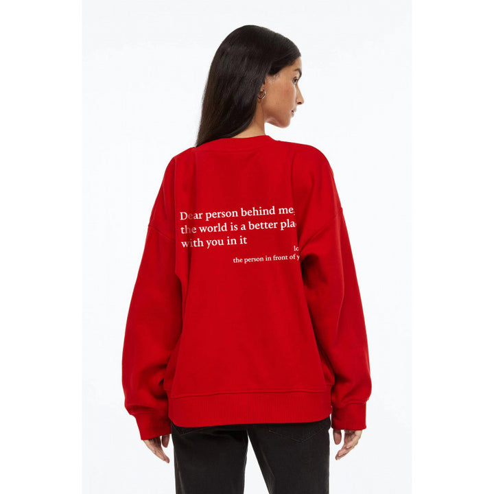 Women's sweatshirt with inspiring lettering Lune London