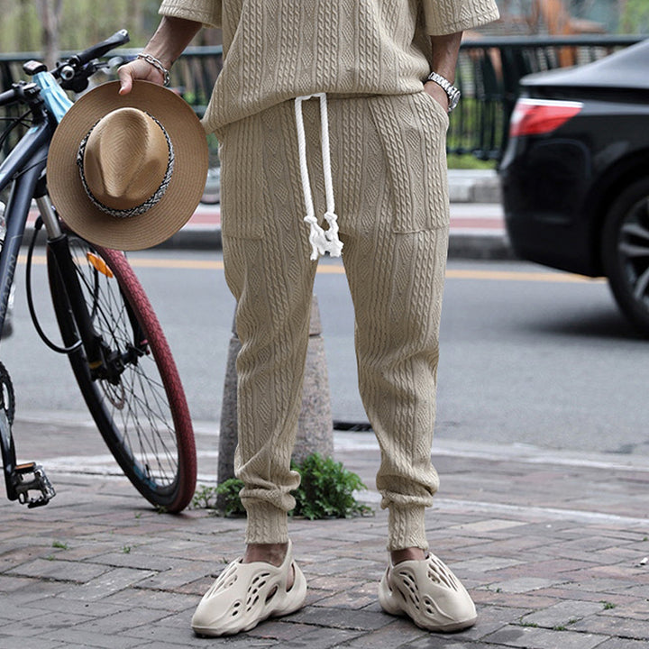 Fashion knit set for men with elastic waistband and durable material Lune London