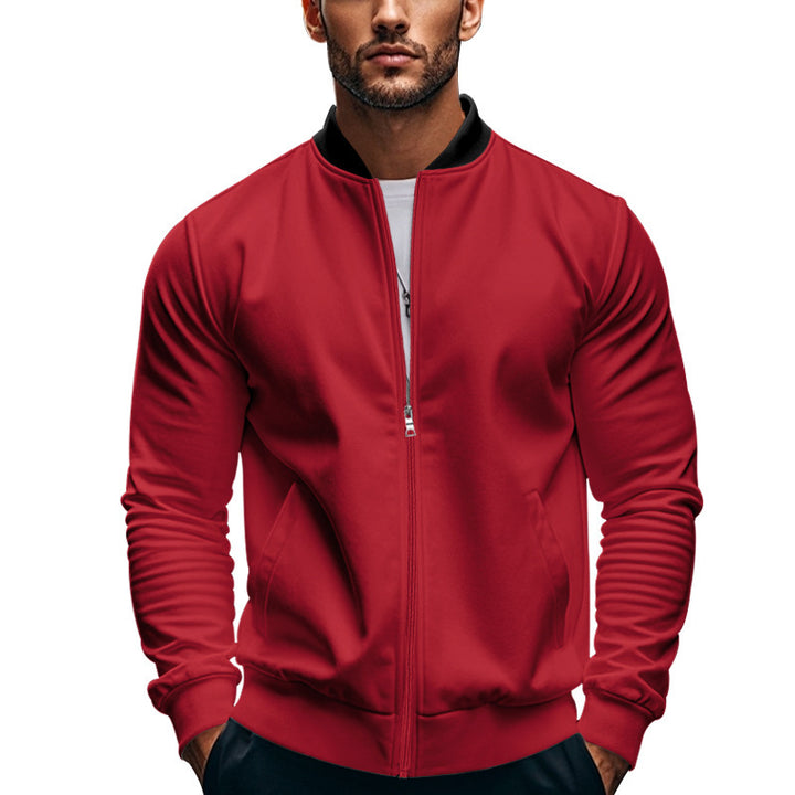 Sporty bomber jacket for men with zipper and elastic cuffs Lune London