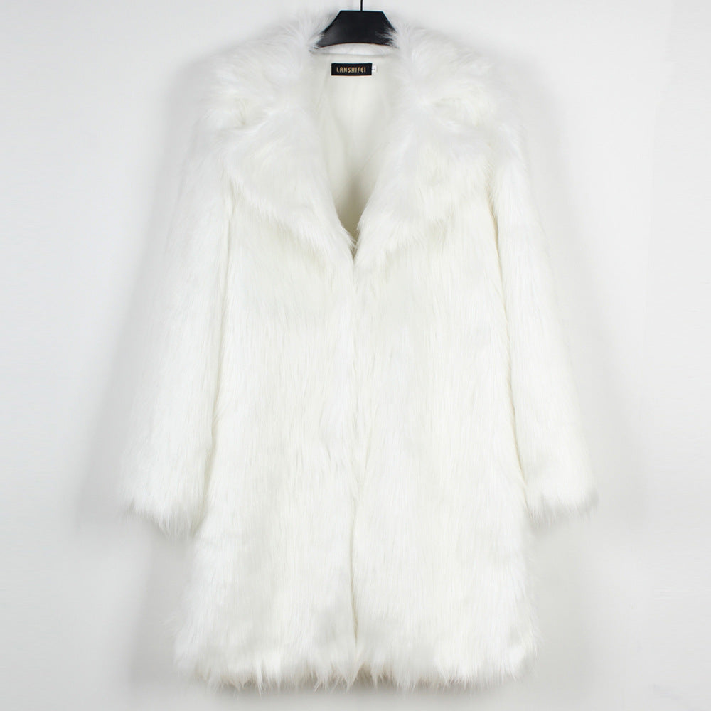 Faux fur jacket for women with elegant cut Lune London