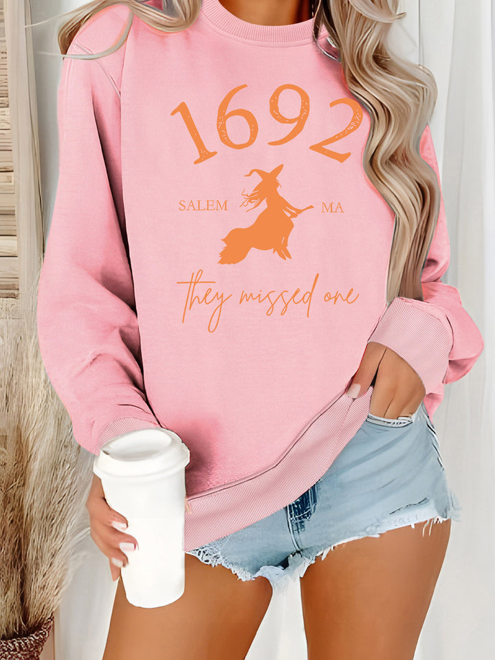 Sweatshirt pour femmes avec un design de sorcière créatif et une coupe confortable Chic & Stil