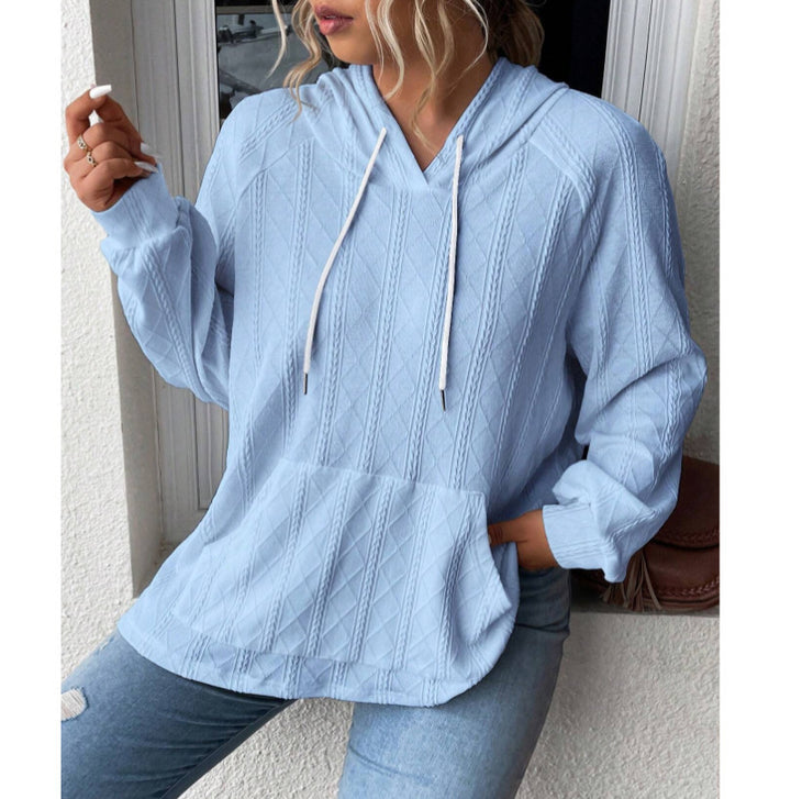 Comfortable textured hoodie for women Lune London