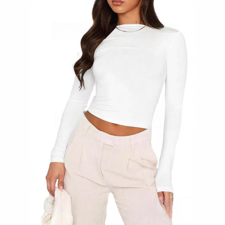 Long sleeve t-shirt for women with a fitted silhouette and innovative design Lune London