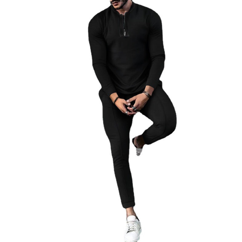 Men's functional shirt with modern zipper and ergonomic cut Chic and style