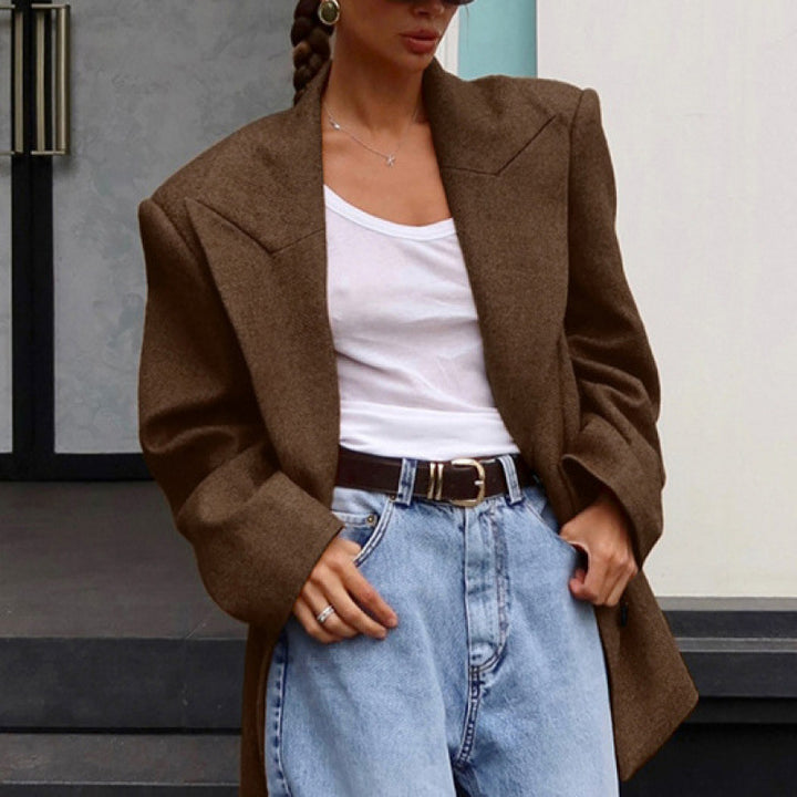 Ladies Oversized Wool Blazer Lune London