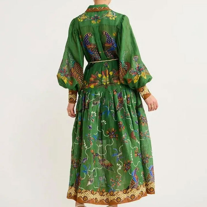 Robe maxi pour femmes avec un design de broderie élaboré Chic & Stil