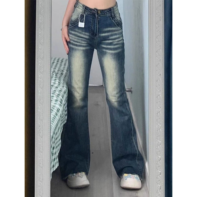 Jean évasé taille haute pour femmes Chic & Stil