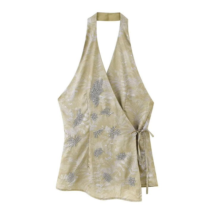 Women's Palazzo Pants with Floral Pattern and Elegant Cut Lune London