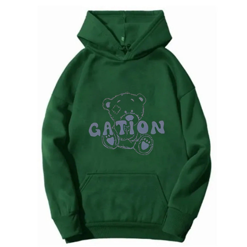 Women's hoodie with cute bear motif Chic & Stil