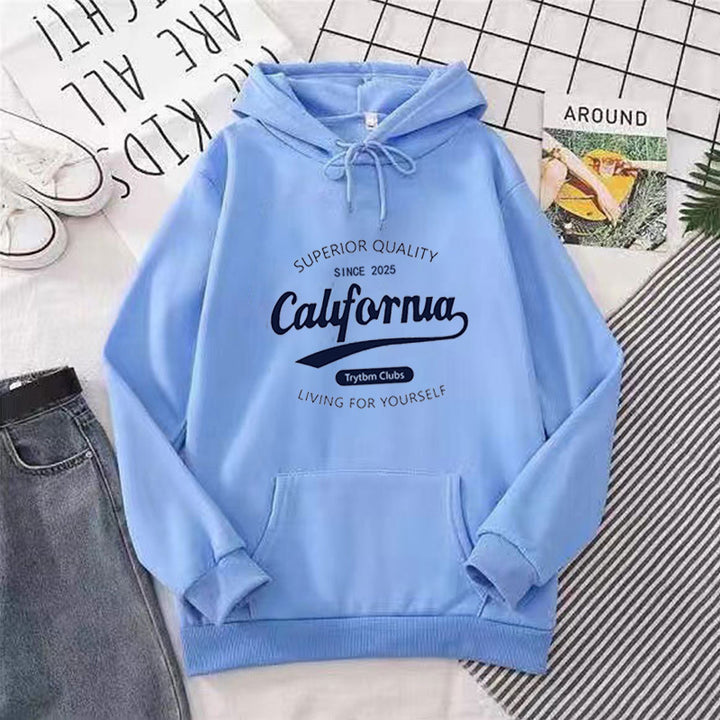 Women's casual hoodie with creative lettering Chic & Stil