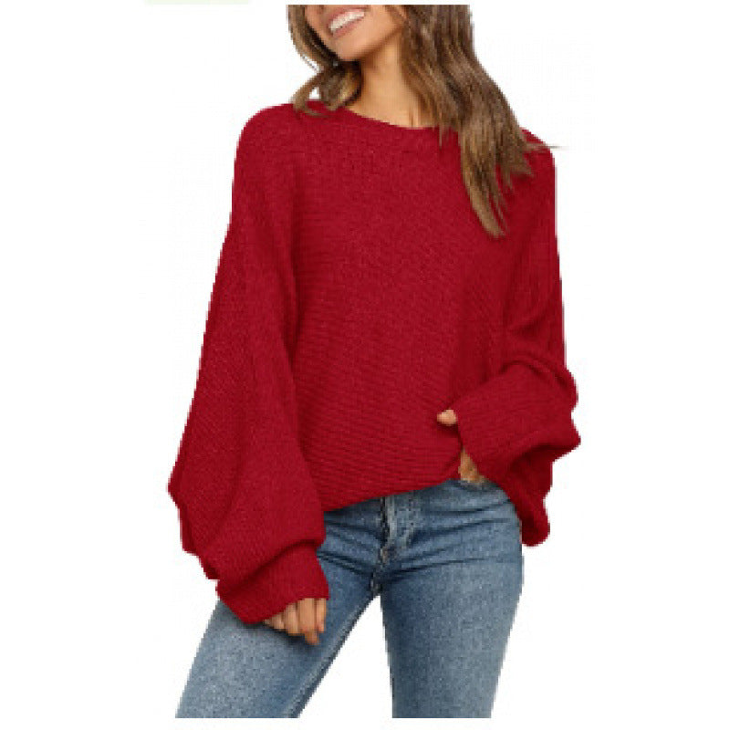 Oversized knitted sweater for women with casual sleeves Lune London