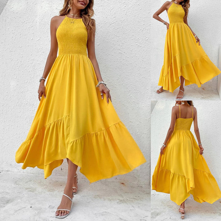 Ladies High-Low Backless Dress Lune London