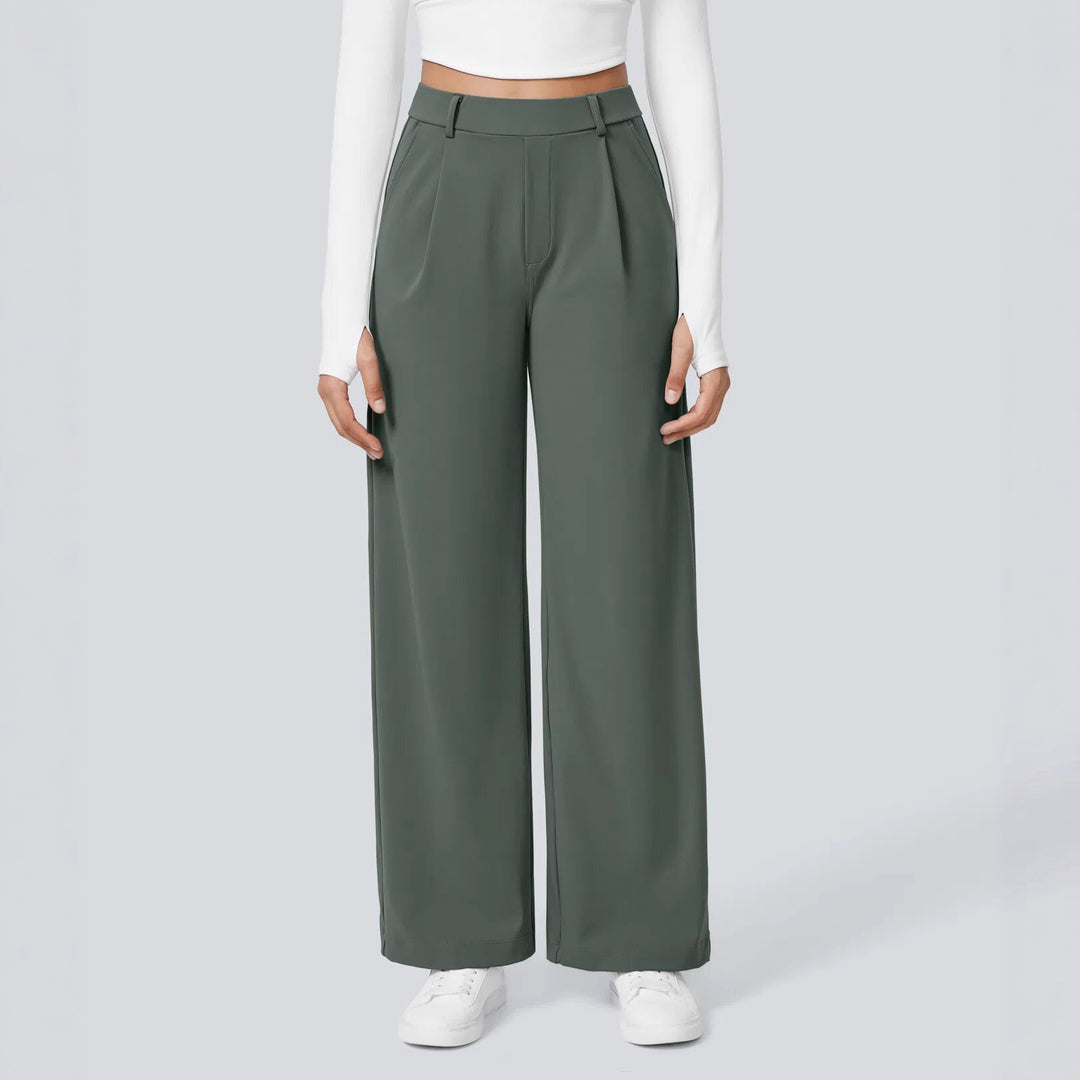 Pantalons palazzo amples pour les femmes avec des plis élégants Chic & Stil