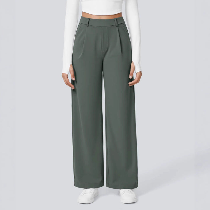 Pantalons palazzo amples pour les femmes avec des plis élégants Chic & Stil