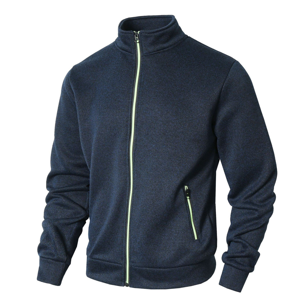 Sporty fleece jacket for men with a comfortable high collar and zippered pockets Lune London