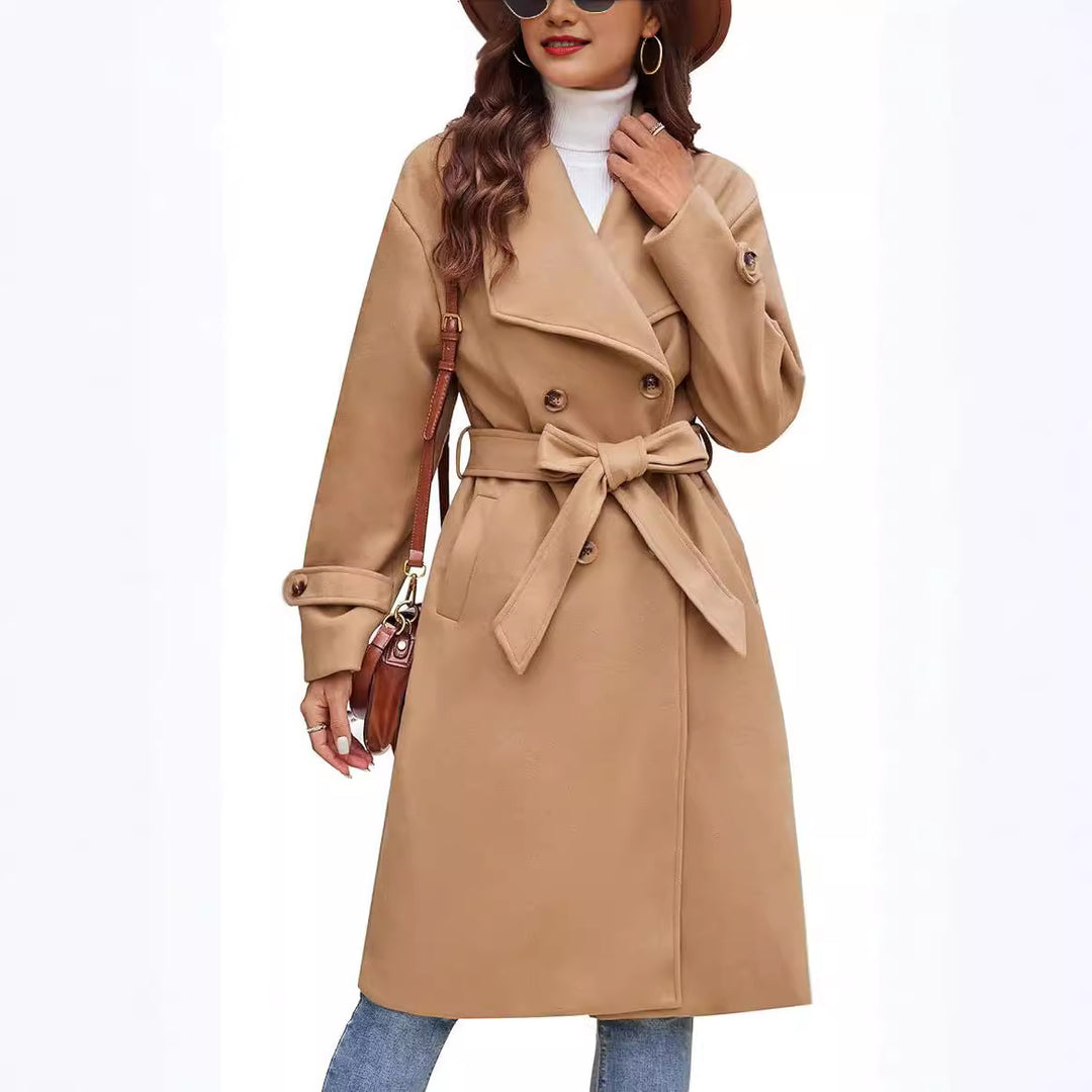 Ladies long coat elegant and comfortable Lune London