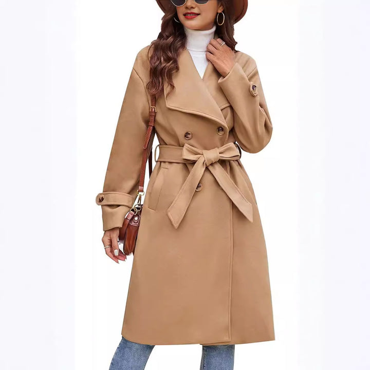 Ladies long coat elegant and comfortable Lune London