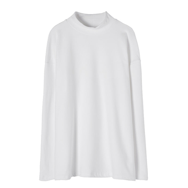 Ladies elegant long sleeve top with high collar Chic & Stil