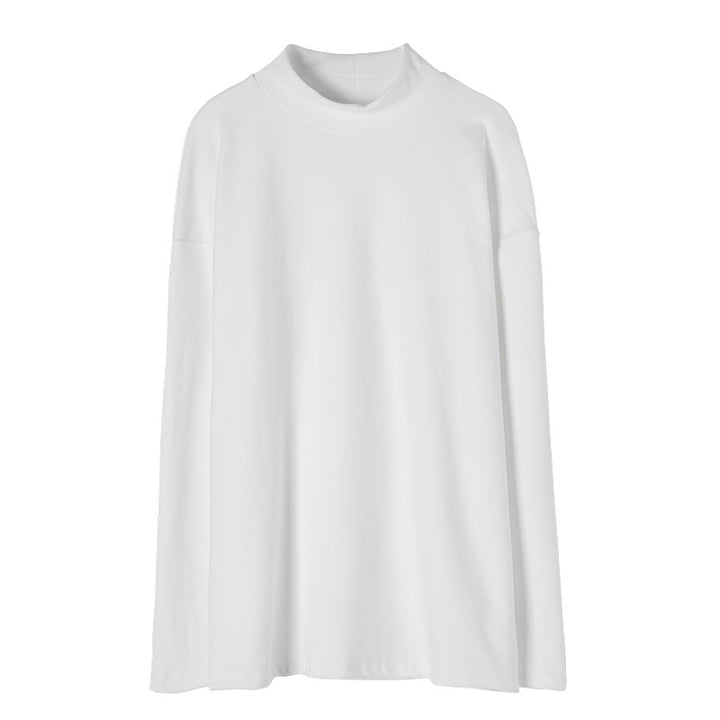 Ladies elegant long sleeve top with high collar Chic & Stil