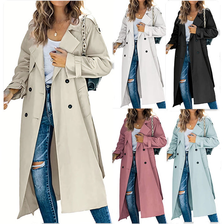 Lightweight trench coat for women with belt design and stylish buttons Lune London