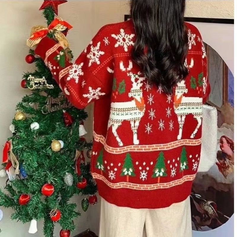 Chic Christmas sweater for ladies with Christmas patterns Lune London