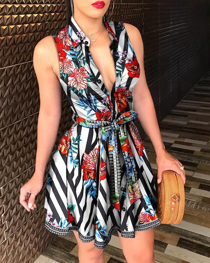 Ladies Chic and Stylish Mini Shirt Dress
