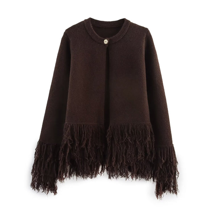 Ladies trendy fringed jacket Lune London