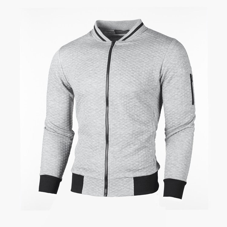 Lightweight sporty jacket for men with zipper and contrasting details Lune London