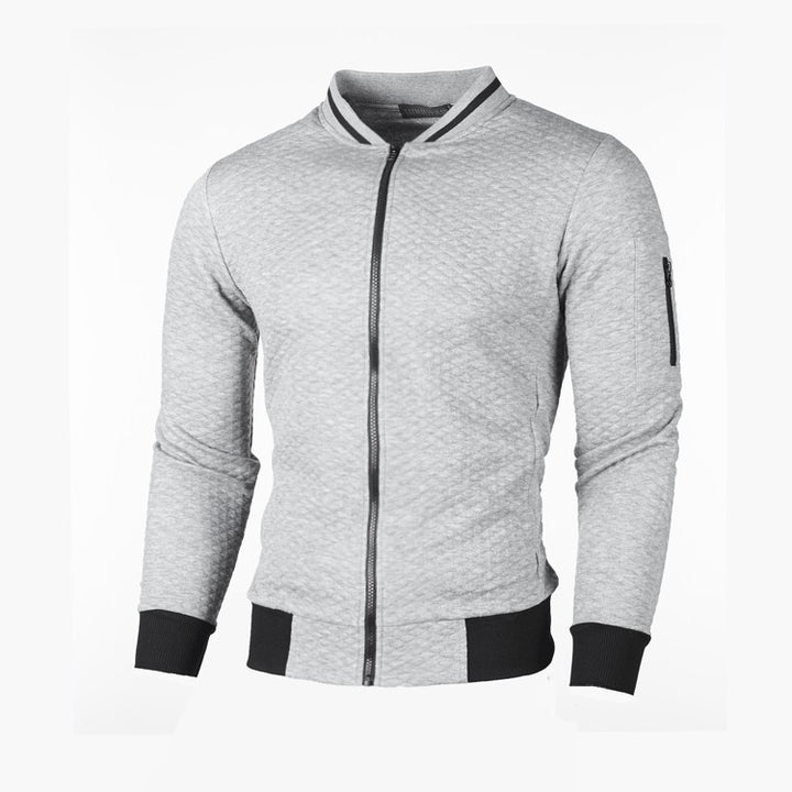Lightweight sporty jacket for men with zipper and contrasting details Lune London