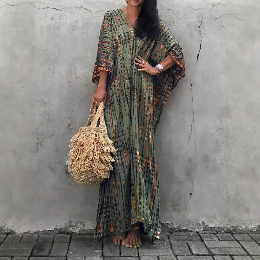 Ladies Kaftan with Contemporary Pattern and Airy Cut Chic Und Stil