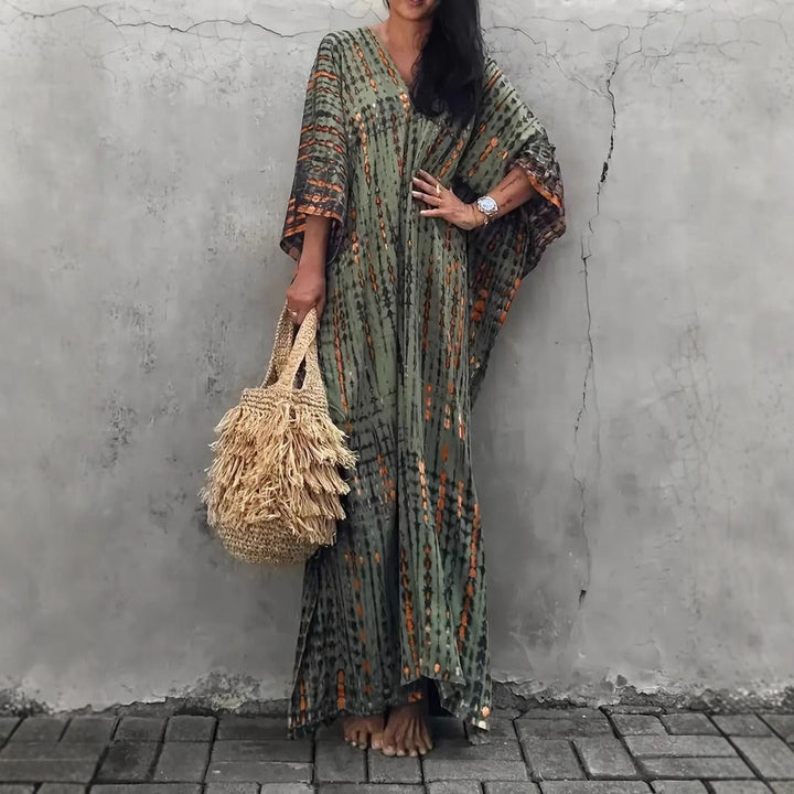 Ladies Kaftan with Contemporary Pattern and Airy Cut Chic Und Stil