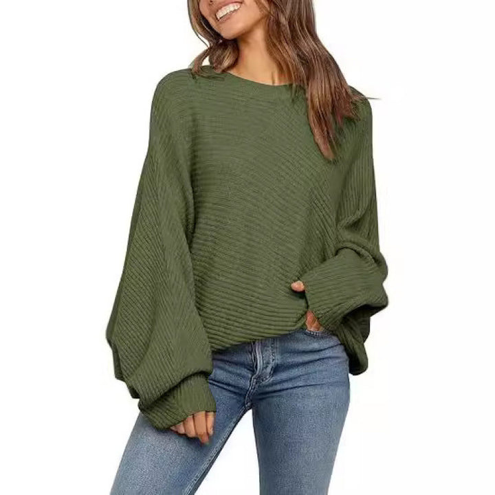 Oversized knitted sweater for women with casual sleeves Lune London