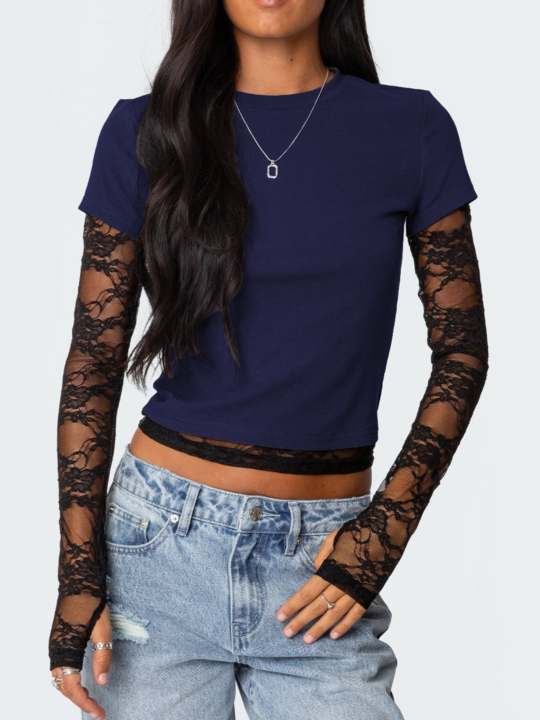 Lune London Lace Sleeve Women’s Top