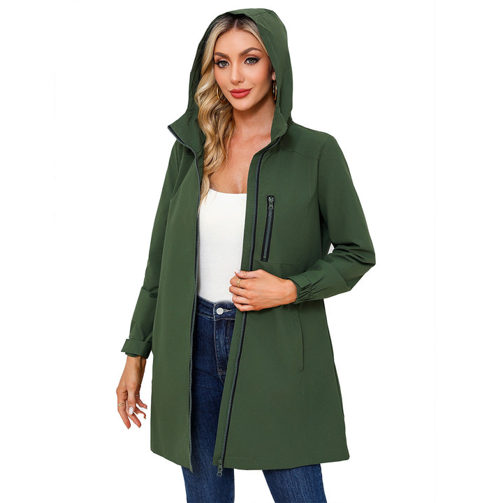 Functional women's jacket with adjustable hood Lune London