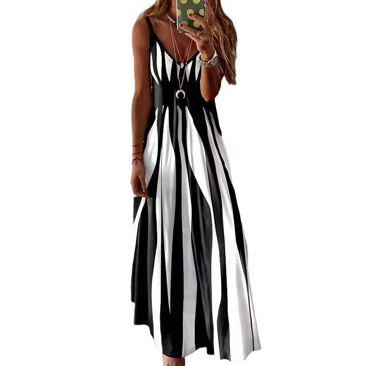 Maxi Dress Women Long with a resilient off-shoulder cut and full length Lune London
