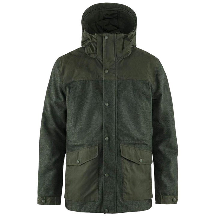 Functional winter jacket for men with removable hood and large pockets Lune London