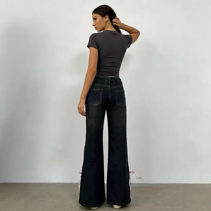 Women High quality versatile jeans pants Lune London