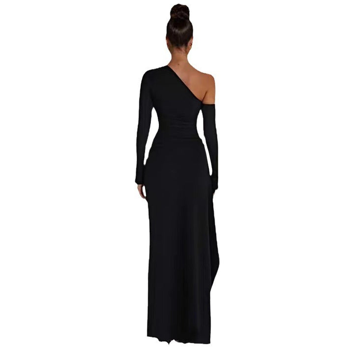 Women Elegant One-Shoulder Evening Dress Lune London