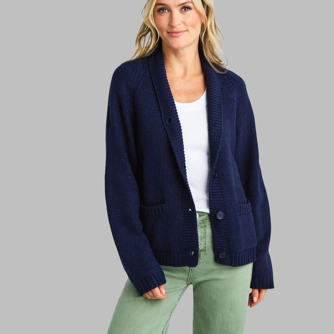 Women's knitted jacket with a trendy design and comfortable pockets Lune London