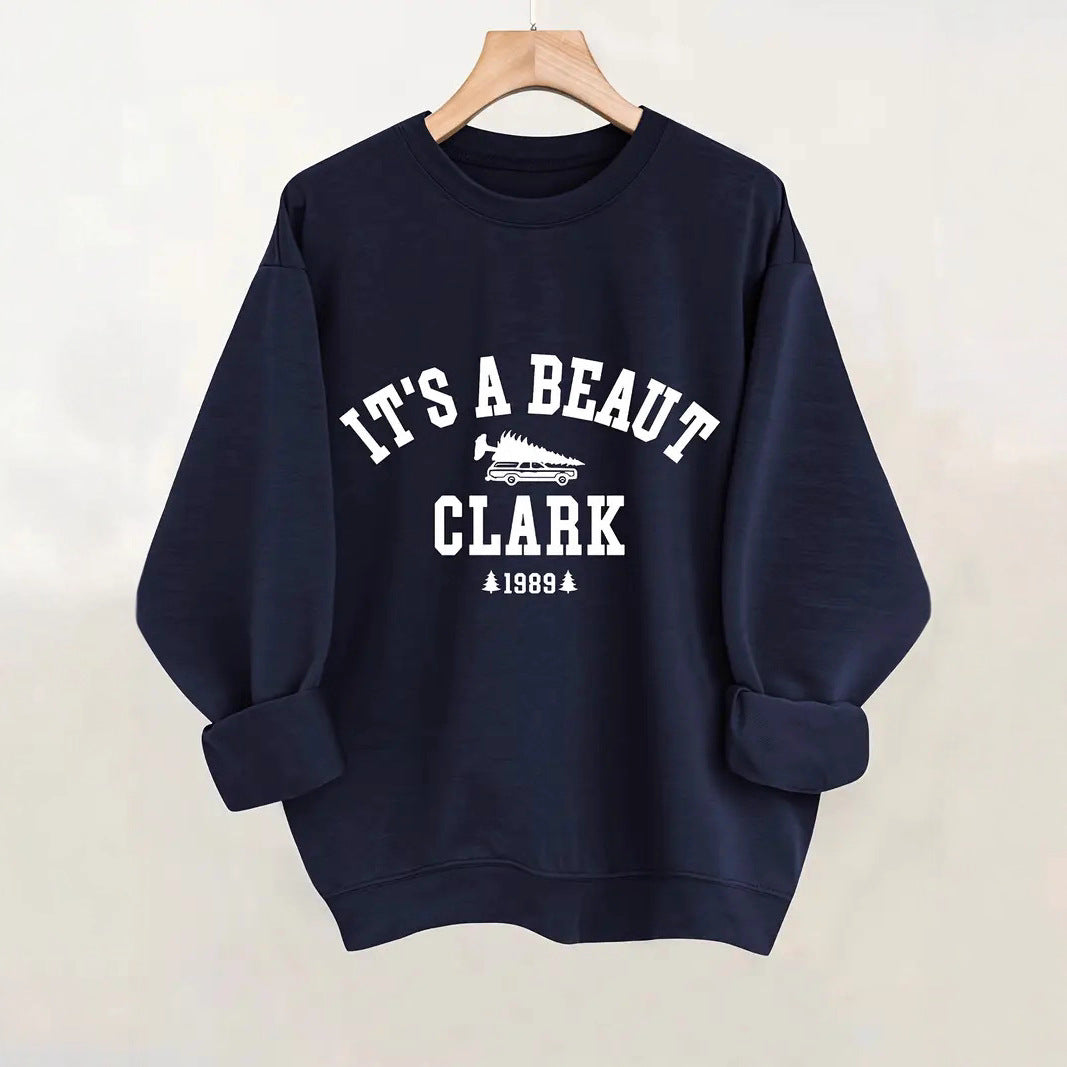 Sweat-shirt pour femmes avec lettrage décontracté et coupe confortable Chic & Stil