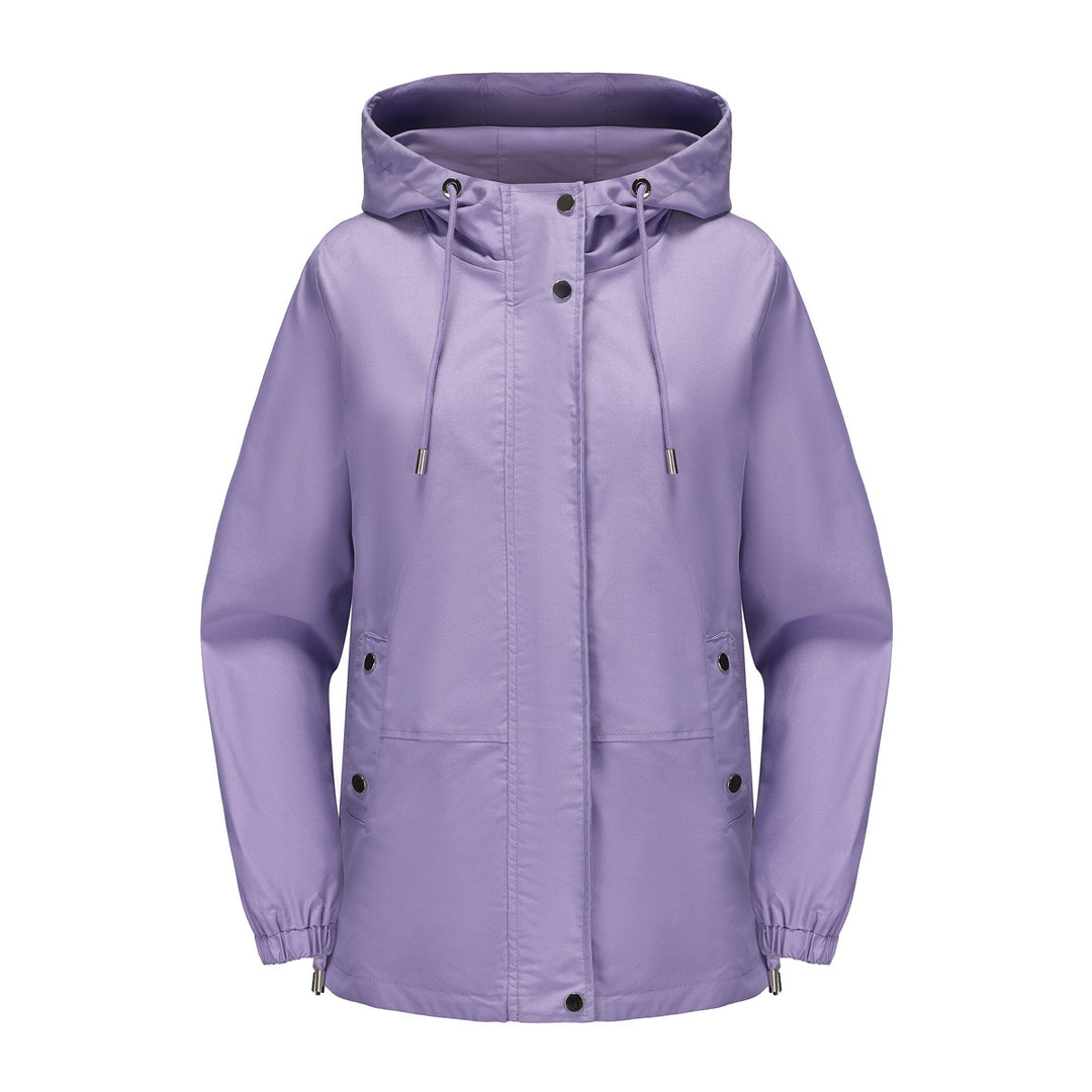 Windproof women's outdoor jacket with adjustable waist and hood Lune London