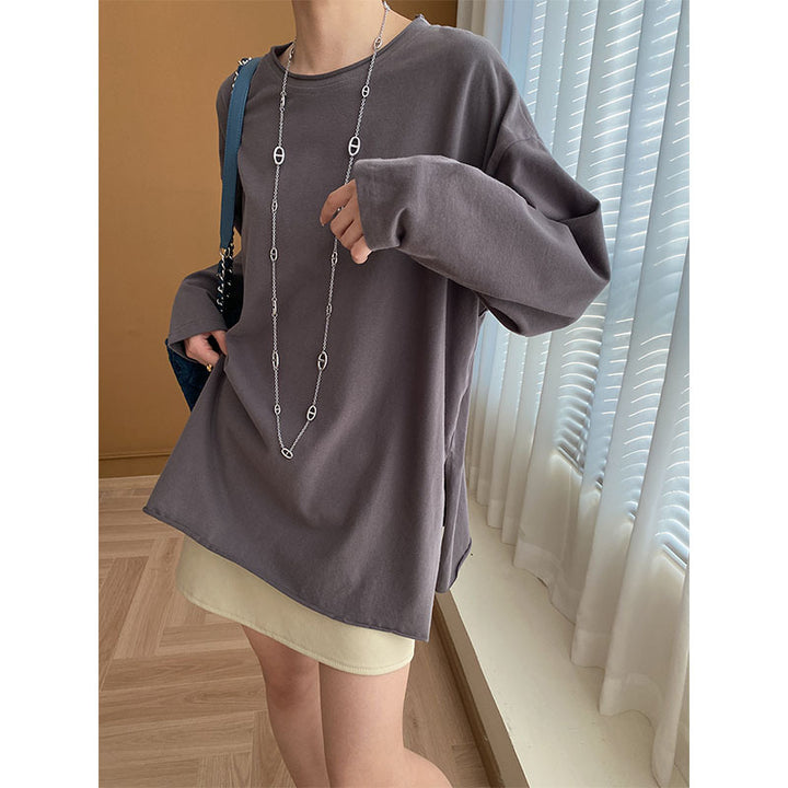 Women's casual long sleeve shirt with a loose fit Chic & Stil
