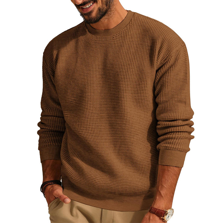 Men Structured Sweatshirt with Round Neck Lune London