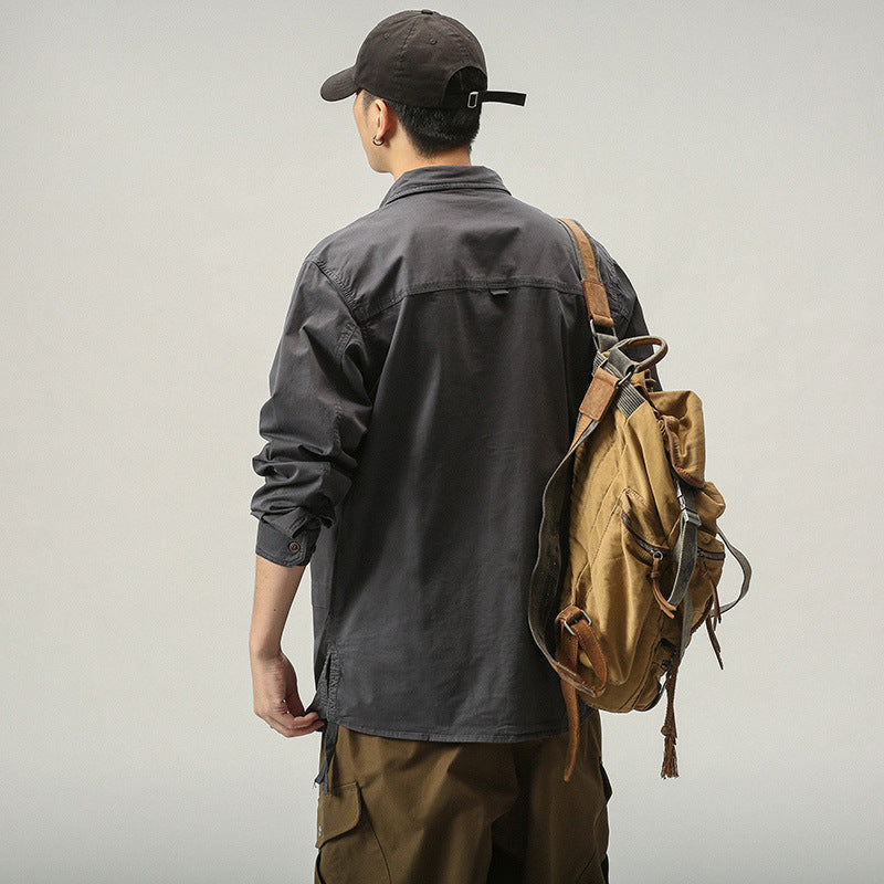 Casual utility jacket for men with practical pockets Lune London