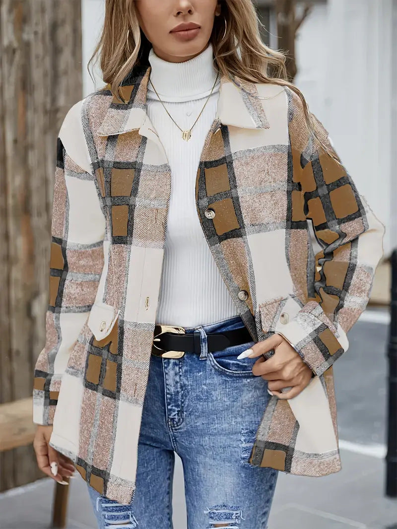 Lune London women's plaid overshirt