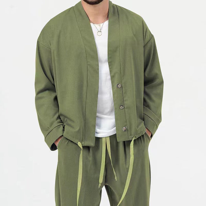 Men's stylish lightweight shirt jacket and casual pants Lune London