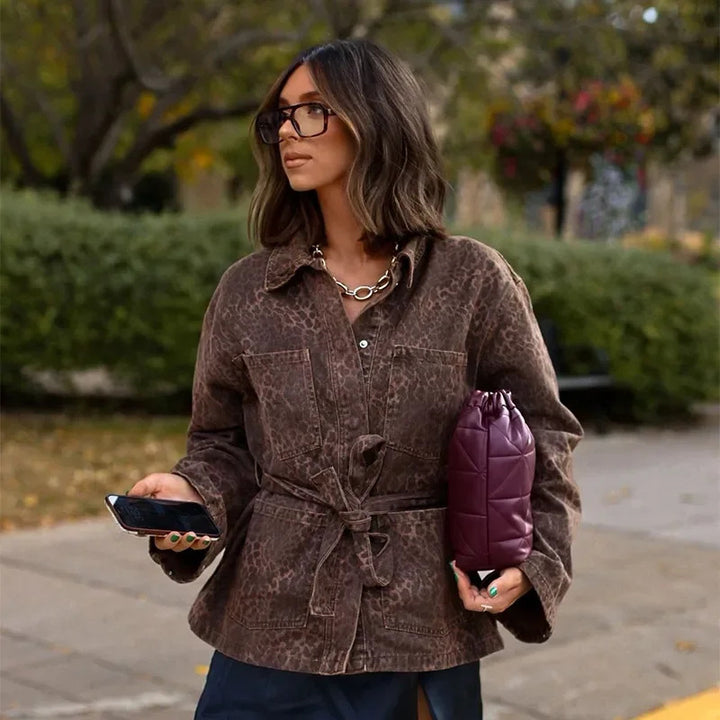 Veste à la mode pour femmes avec ceinture Chic & Stil