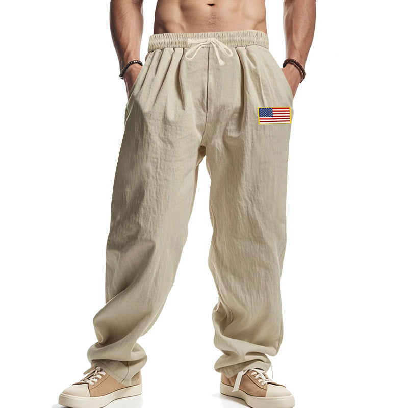 Casual cargo pants for men with adjustable waist and practical side pockets Lune London
