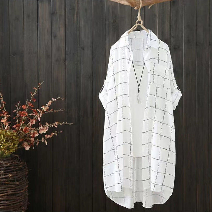 Ladies plus size linen Karoshiirt Lune London